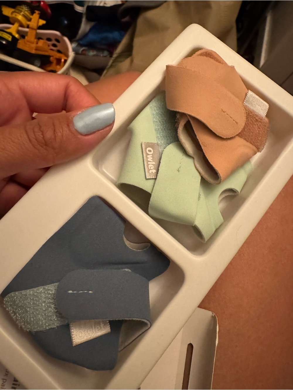 Owlet Kids Accessories Trio - Blue, Mint Green, Tan